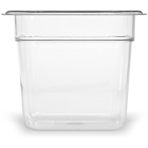 Image of Carlisle StorPlus Polycarbonate Food Pan, 2.5 qt, 6.38 x 6.75 x 6, Clear, Plastic