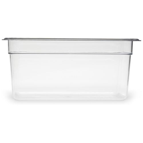 Image of Carlisle StorPlus Polycarbonate Food Pan, 5.7 qt, 6.88 x 12.75 x 6, Clear, Plastic