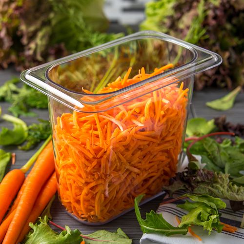 Image of Carlisle StorPlus Polycarbonate Food Pan, 1.4 qt, 4.25 x 6.93 x 6, Clear, Plastic