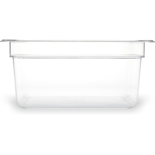 Image of Carlisle StorPlus Polycarbonate Food Pan, 8.7 qt, 10.38 x 12.75 x 6, Clear, Plastic