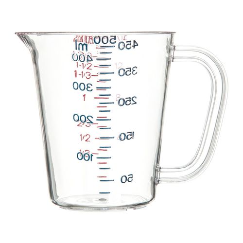 Image of Carlisle Commercial Measuring Cup, 1 pt, Plastic, Clear