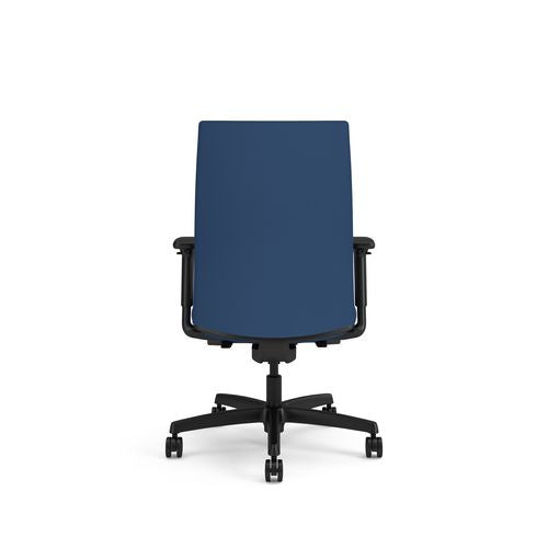 Image of HON® Ignition 2.0 Vinyl Upholstered Mid-Back Task Chair, Adjustable T-Arms, 17 to 21.5 Seat Height, Elysian Seat/Back, Black Base