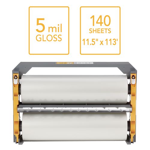 Image of GBC® Foton 30 Reloadable Cartridge Laminating Film, 5 mil, 11.5" x 113 ft, Gloss Clear