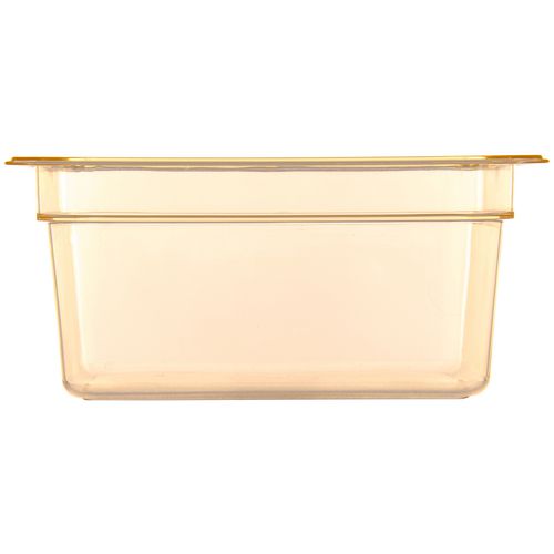 Image of Carlisle StorPlus High Heat Food Pan, 8.7 qt, 10.38 x 12.75 x 6, Amber, Plastic