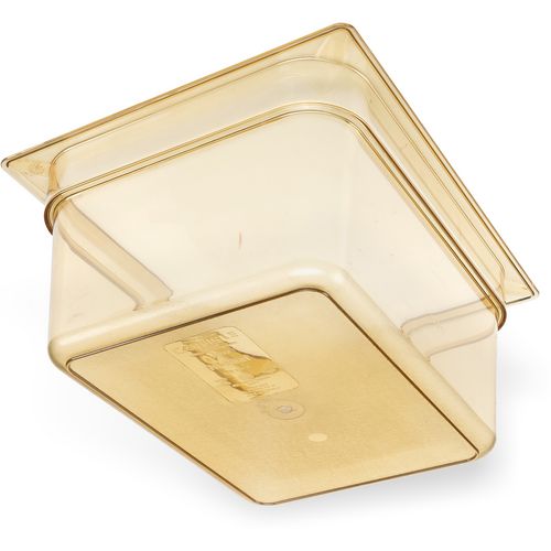 Image of Carlisle StorPlus High Heat Food Pan, 8.7 qt, 10.38 x 12.75 x 6, Amber, Plastic