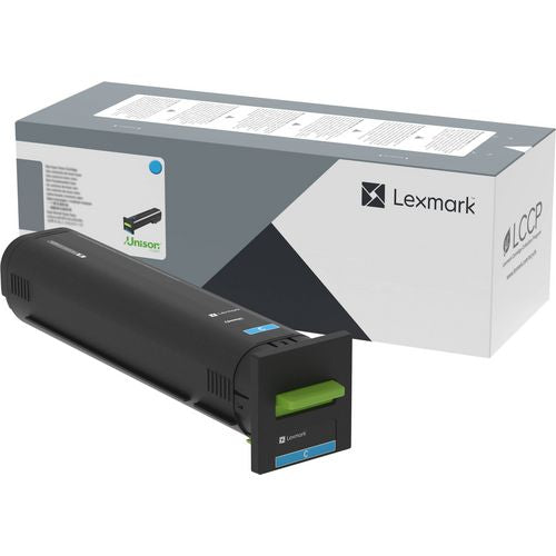 Image of Lexmark 72K0X20 Extra High-Yield Toner, 22,000 Page-Yield, Cyan