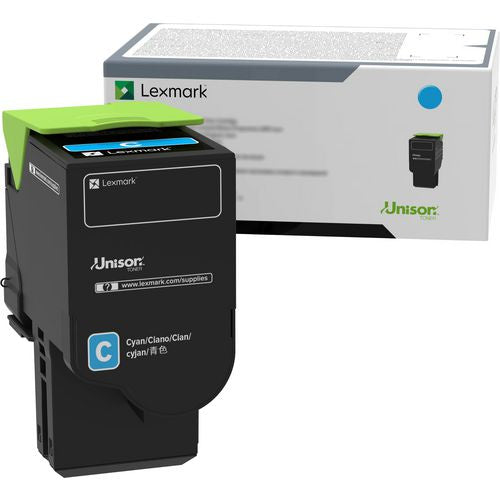 Image of Lexmark 78C00CG Return Program Toner, 1,400 Page-Yield, Cyan