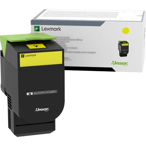 Image of Lexmark 70C0HYG High-Yield Toner, 3,000 Page-Yield, Yellow