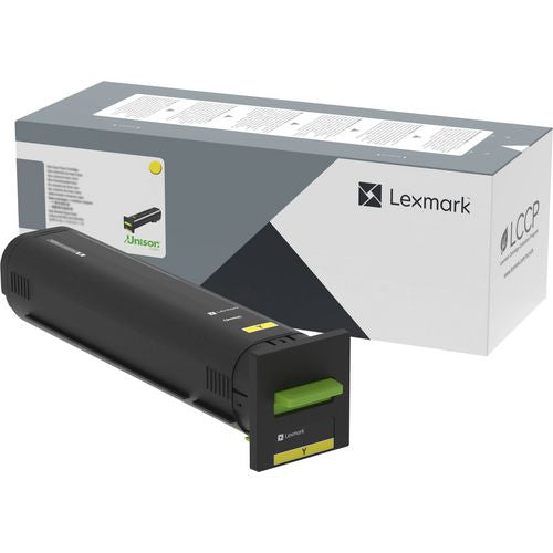 Image of Lexmark 72K0X40 Extra High-Yield Toner, 22,000 Page-Yield, Yellow