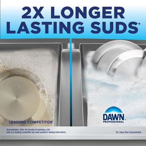 Image of Dawn® Professional Manual Pot and Pan Dish Detergent with Pump, Original Scent, (1) Pump and (2) 1 gal Bottles/Carton