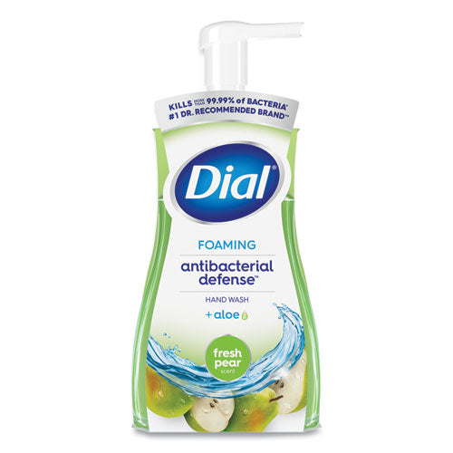 Image of Dial® Antibacterial Foaming Hand Wash, Fresh Pear Scent, 8 oz, 8/Carton