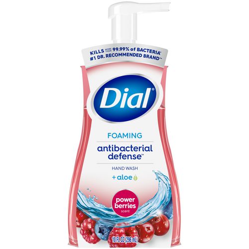 Image of Dial® Antibacterial Foaming Hand Wash, Power Berries Scent, 10 oz, 8/Carton