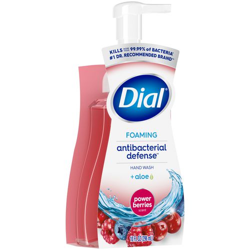 Image of Dial® Antibacterial Foaming Hand Wash, Power Berries Scent, 10 oz, 8/Carton