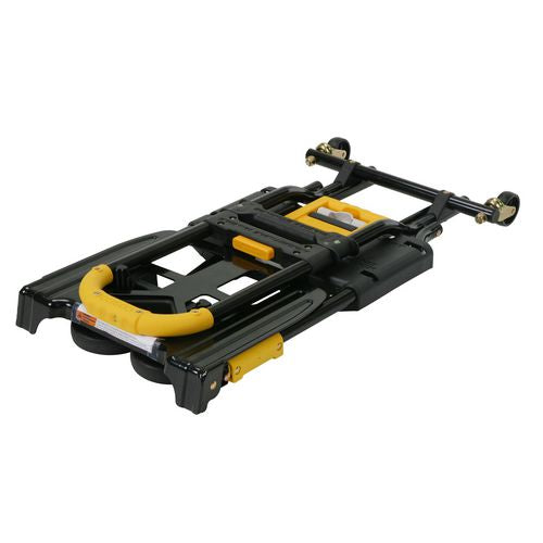 Image of Cosco® 2-in-1 Folding Hand Truck, 300 lb Capacity, 17" x 30.5" x 33.5", Black/Yellow