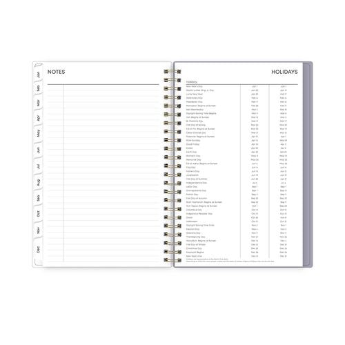 Image of Blue Sky® Tula Weekly/Monthly Planner, Floral Artwork, 8" x 5", Purple/Pink/White Cover, 12-Month (Jan to Dec): 2025