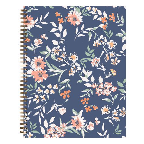 Image of Blue Sky® One Tree Planted Effie Weekly/Monthly Planner, Floral Artwork, 11" x 8.5", Blue/Peach/Green Cover, 12-Month (Jan-Dec): 2025