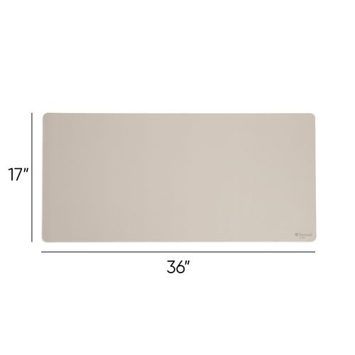 Image of Smead Vegan Leather Desk Pads, 36 x 17, SandStone
