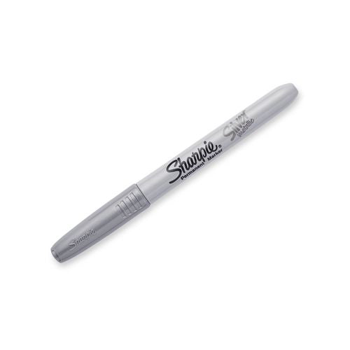 Image of Sharpie® Metallic Fine Point Permanent Markers, Metallic Silver, 36/Pack