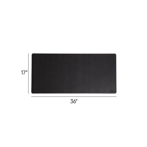 Image of Smead Vegan Leather Desk Pads, 36 x 17, Charcoal