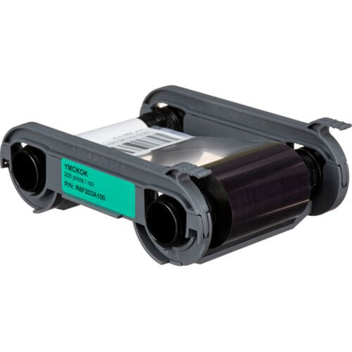 Image of Evolis® R6F203A100 YMCKOK Color Ribbon, Four-Color