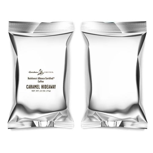 Image of Caribou Coffee® Caramel Fractional Pack, 2.5 oz, 18/Carton