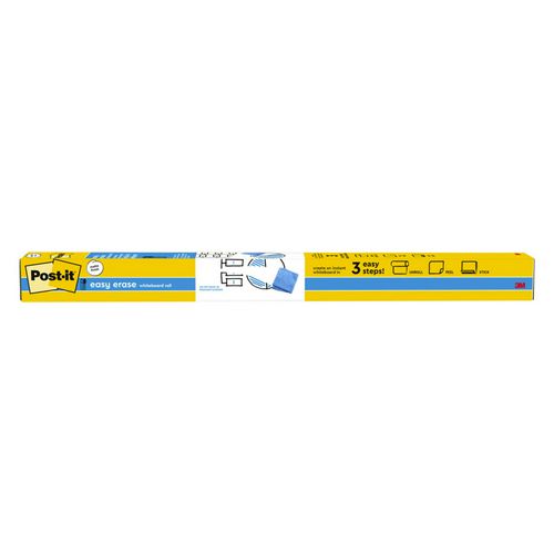 Image of Post-it® Easy Erase Permanent Marker Whiteboard Surface, Laminate Film, 48" x 36", White