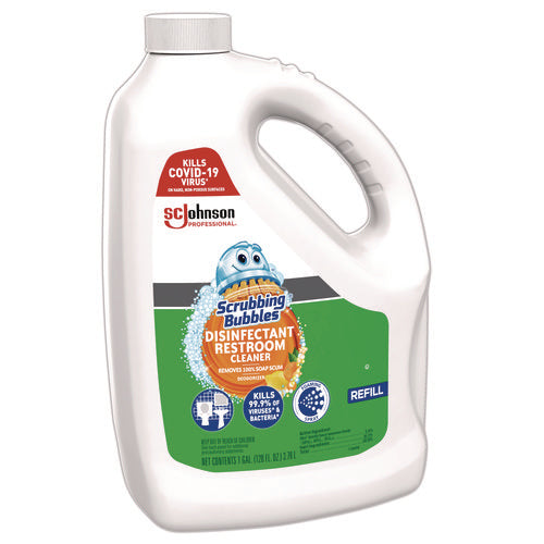 Image of Scrubbing Bubbles® Disinfectant Restroom Cleaner, Citrus Scent, 1 gal Bottle, 4/Carton