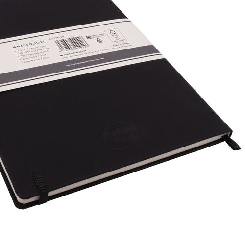 Image of PUKKA PAD® Soft Cover Notebook, College Rule, Black Cover, (96) 11 x 8.5 Sheets