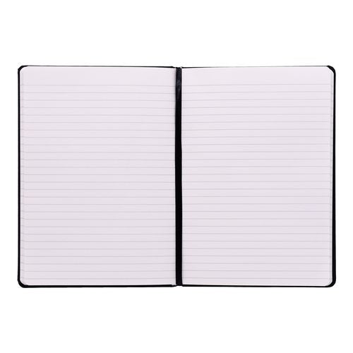Image of PUKKA PAD® Soft Cover Notebook, College Rule, Black Cover, (96) 8.2 x 5.11 Sheets