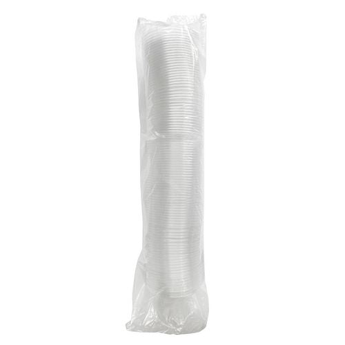 Image of Boardwalk® PET Cold Cup Lids, Fits 14 to 24 oz Cold Cups, Plastic, Clear, 1,000/Carton