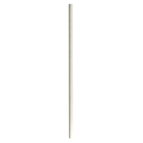 Image of Boardwalk® Wrapped Jumbo Paper Straws, 7.75", Paper, White, 320/Pack, 4 Packs/Carton
