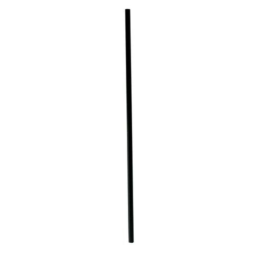 Image of Boardwalk® Wrapped Jumbo Straws, 10.25", Polypropylene, Black, 500/Pack, 4 Packs/Carton