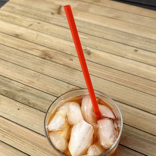 Image of Boardwalk® Jumbo Straws, 7.75", Polypropylene, Red, 250/Pack, 10 Packs/Carton