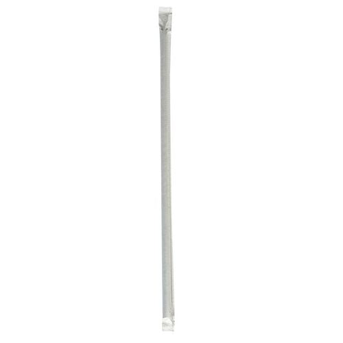Image of Boardwalk® Wrapped Jumbo Straws, 10.25", Polypropylene, Black, 500/Pack, 4 Packs/Carton