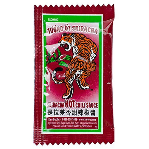 Image of Kari-Out® Siracha Sauce, 9 g Packet, 200/Carton