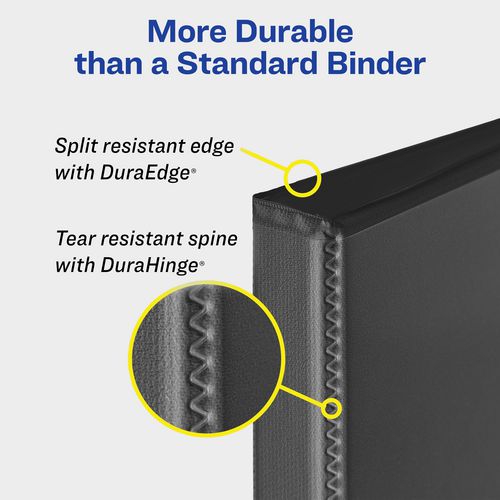 Image of Avery® Heavy-Duty View Binder with DuraHinge and One Touch EZD Rings, 3 Rings, 2" Capacity, 11 x 8.5, Red, 6/Carton