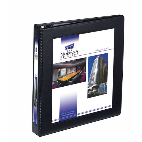 Image of Avery® Framed View Heavy-Duty Binders, 3 Rings, 1" Capacity, 11 x 8.5, Black, 12/Carton