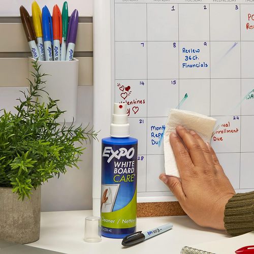 Image of EXPO® White Board CARE Dry Erase Surface Cleaner, 8 oz Spray Bottle, 12/Carton