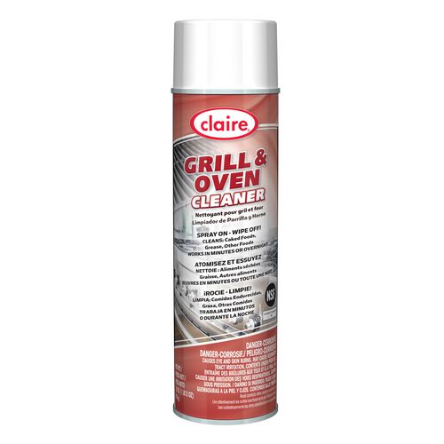 Image of Claire® Grill and Oven Cleaner, 18 oz Aerosol Spray, 12/Carton