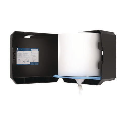 Image of Georgia Pacific® Professional SofPull CenterPull Hand Towel Dispenser, 10.13 x 10.58 x 11.33, Black