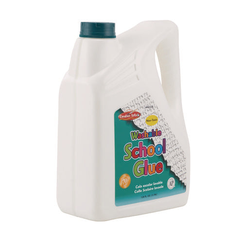 Image of Creative Arts® School Glue, 1 gal Bottle, Dries Clear