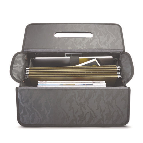 Image of Solo Morgan Recycled Rolling Catalog Case, Fits Devices Up to 17.3", 18.13 x 7.13 x 13.5, Black/Gray