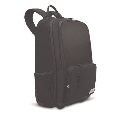 Image of Solo Bleecker Recycled Rolling Backpack, Fits Devices Up to 15.6", 12.5 x 8 x 19, Dark Gray