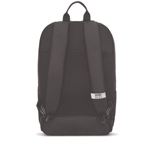 Image of Solo Bleecker Recycled Rolling Backpack, Fits Devices Up to 15.6", 12.5 x 8 x 19, Dark Gray