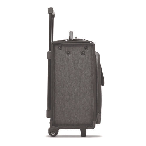Image of Solo Morgan Recycled Rolling Catalog Case, Fits Devices Up to 17.3", 18.13 x 7.13 x 13.5, Black/Gray
