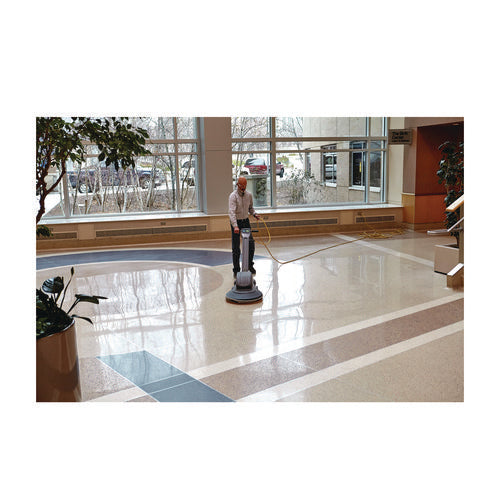 Image of 3M Low-Speed High Productivity Floor Pads 5300, 16" Diameter, Blue, 5/Carton