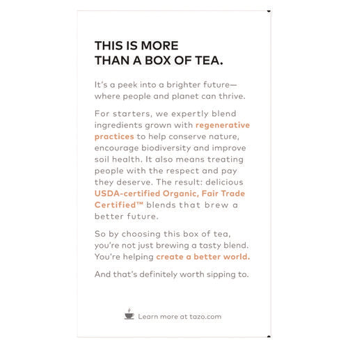 Image of Tazo® Tea Bags, Organic Refresh Mint, 16/Box