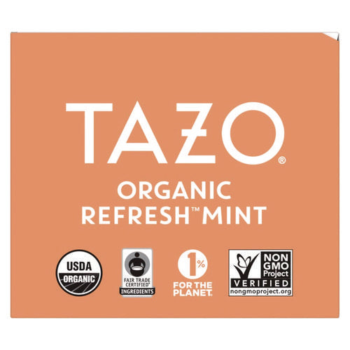 Image of Tazo® Tea Bags, Organic Refresh Mint, 16/Box