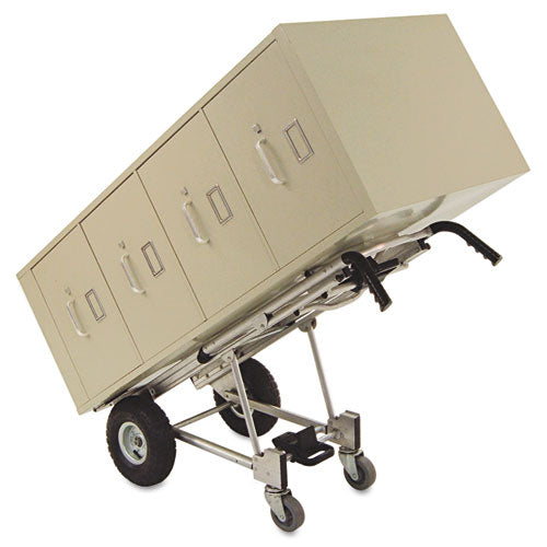 Image of Cosco® 3-in-1 Convertible Hand Truck, 800 lb to 1,000 lb Capacity, 21.06 x 21.85 x 48.03, Aluminum