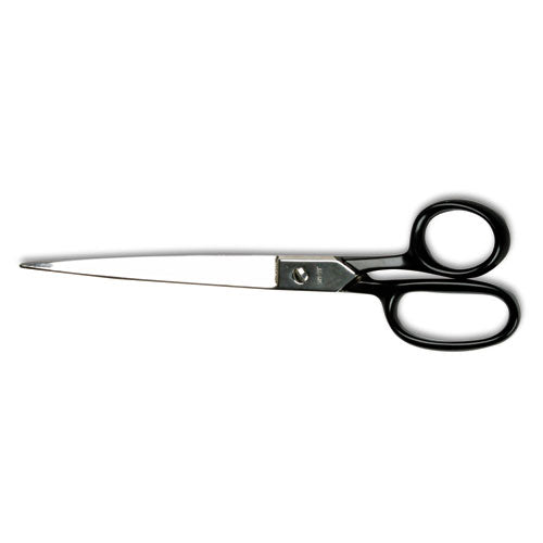 Image of Clauss® Hot Forged Carbon Steel Shears, 9" Long, 4.5" Cut Length, Straight Black Handle